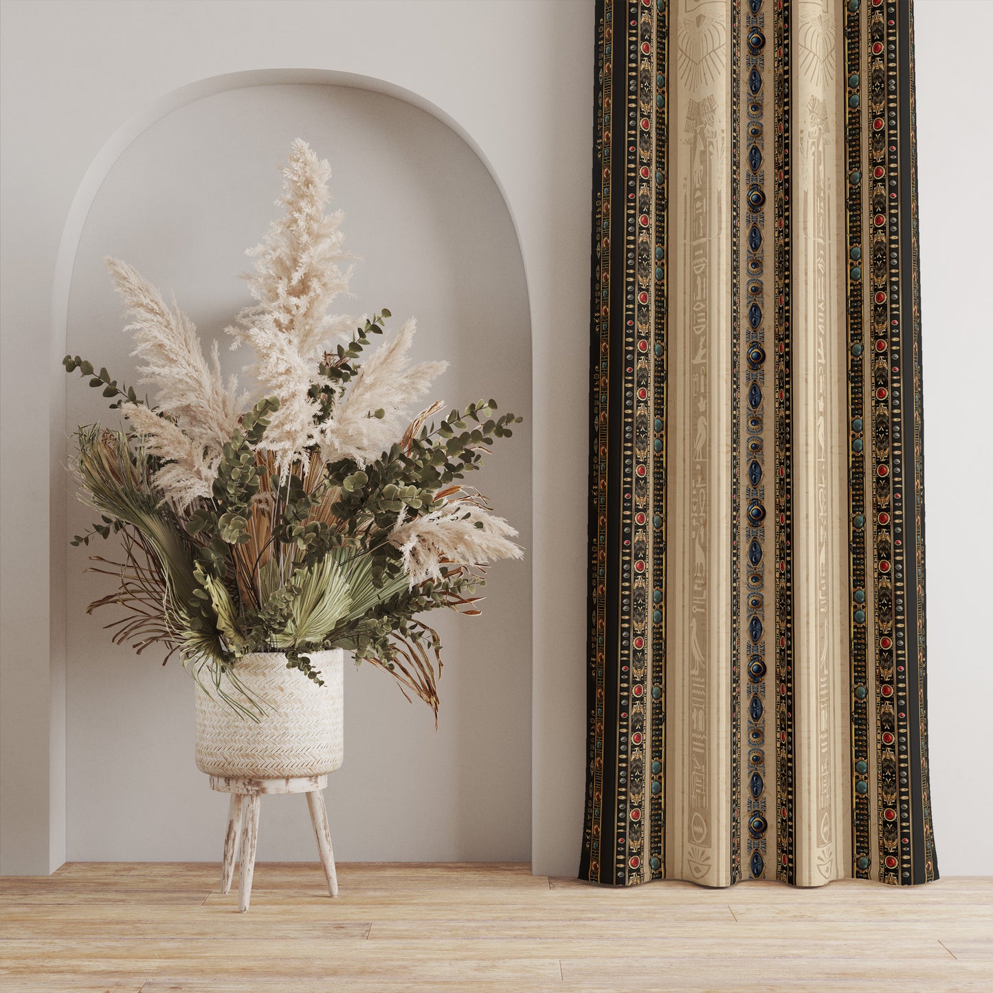 Cortinas SET 2 PIEZAS "Jili" • 20% | 50% | 80% de apagón • conjunto romántico de diseño marino
