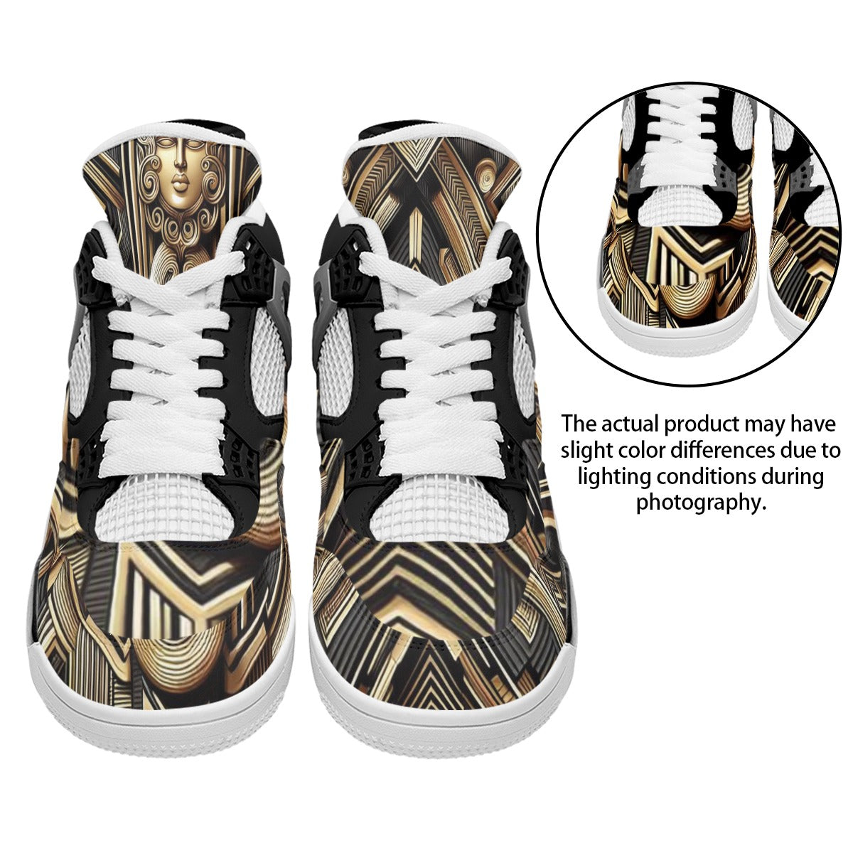 LUIS Luxury Art Deco Men's Basketball Shoes | Air Cushion & Geometric Style