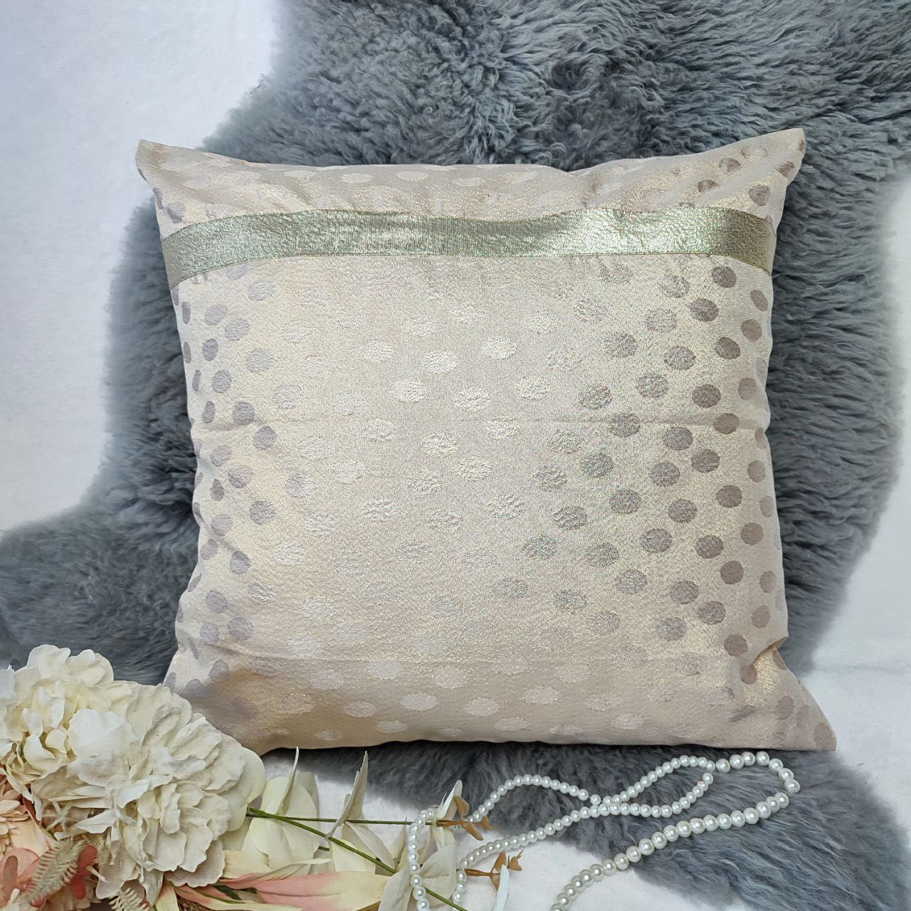 Lujoso juego de almohadas de seda artesanales: pura elegancia en 100 % seda morera, 43 x 43 cm (juego de 2)