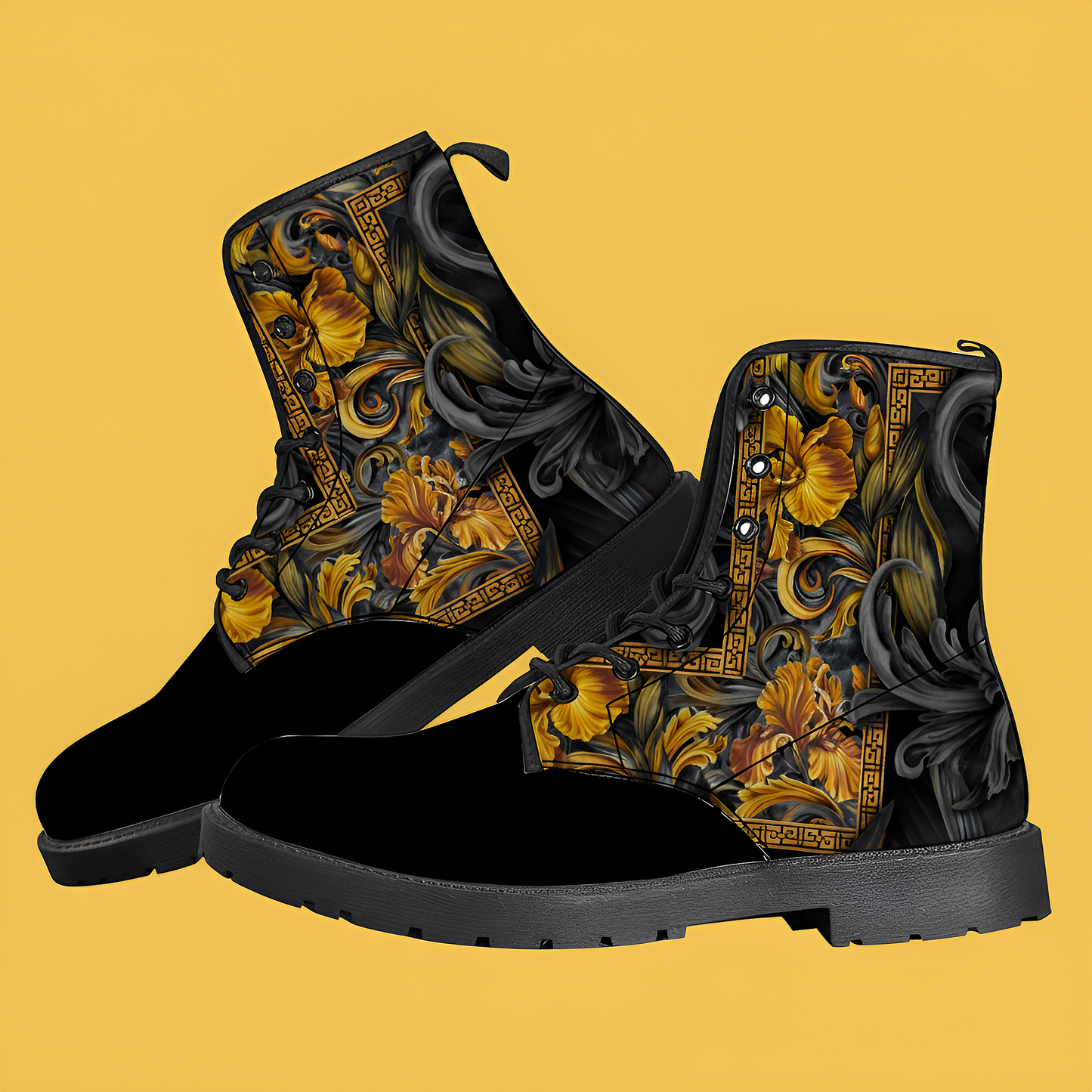 Golden Iris Geomuse — Luxury Seamless Pattern for Wallpaper, Textile & Apparel | Hand-painted Premium Design