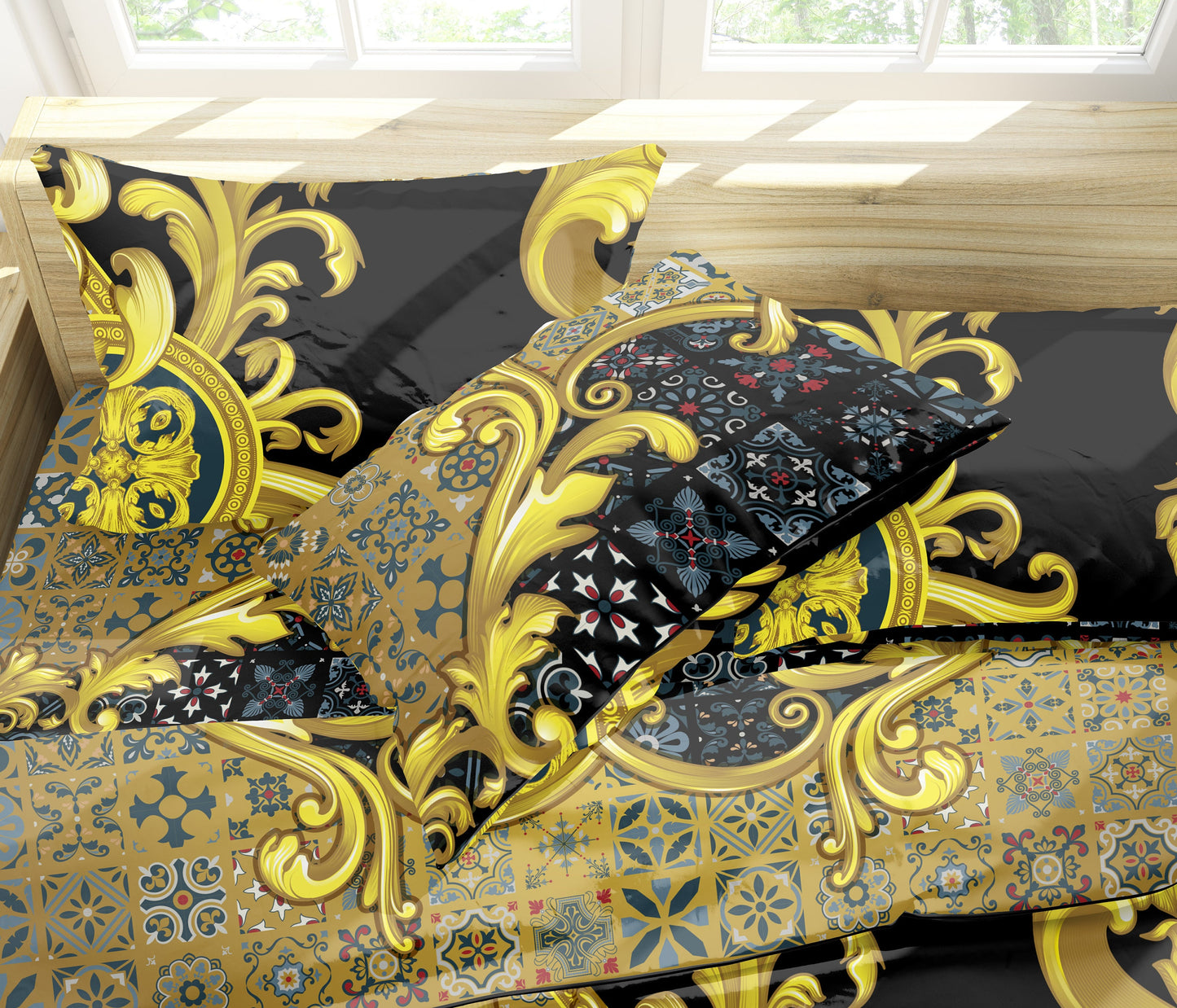 Baroque Eccentric Personalised design Bedding set "Simple chic" • 2 sided printed design • Cotton • microfiber • AU, EU, USA, queen, king