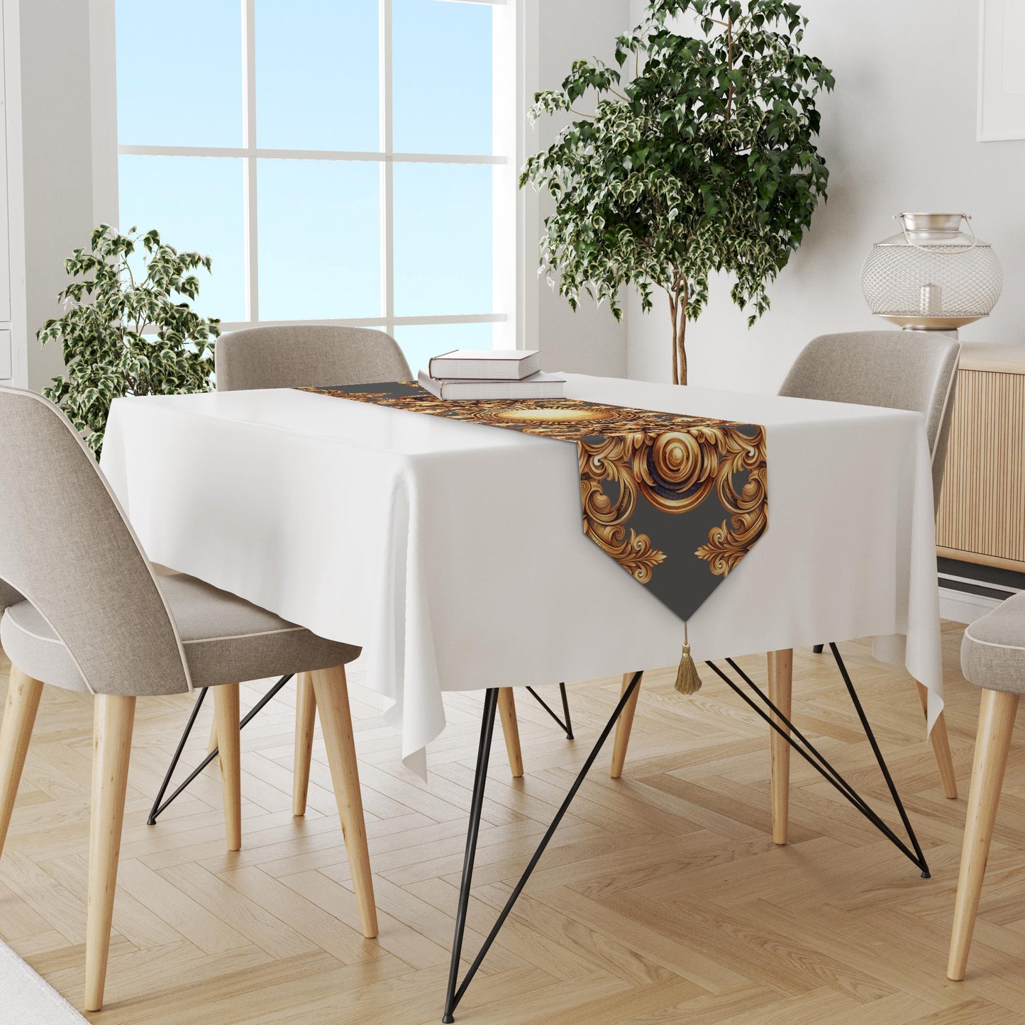 Table runner Baroque Exclusive customized style design "LUISA" • Your logo