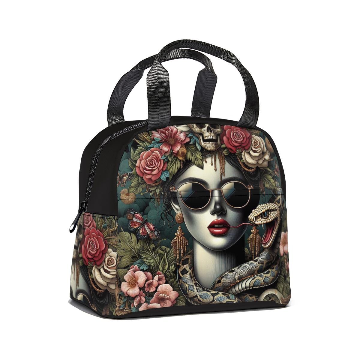 Custom Makeup Bag Lunch Bag Personalized Tote Bag Mystery Bag Whimsigoth Decor Dark Art Personalized Gifts