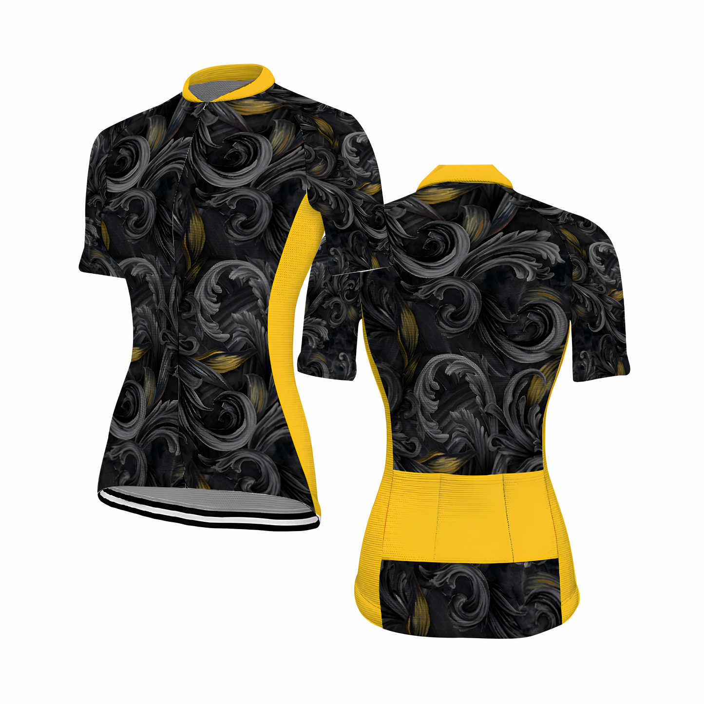 Golden Iris Noir — Luxury Seamless Pattern for Wallpaper, Textile & Apparel | Hand-painted Premium Design