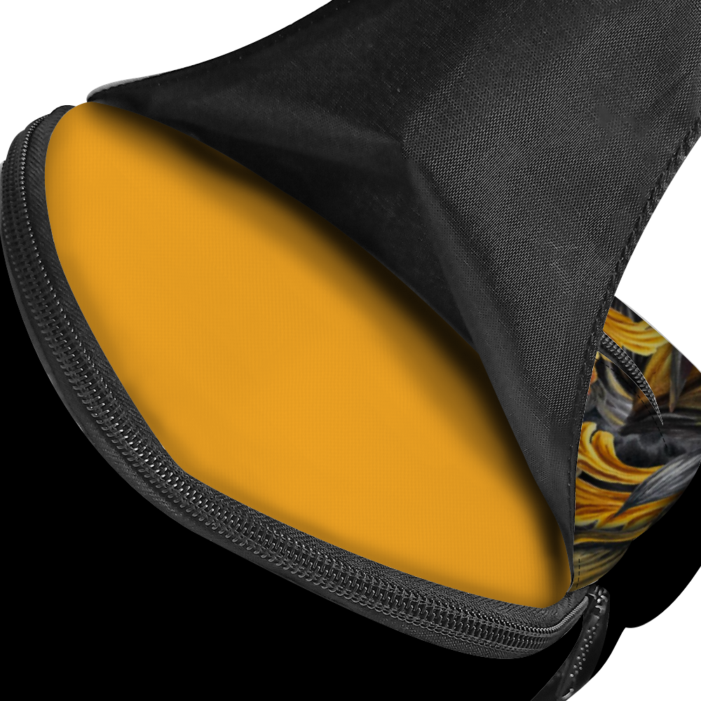 Golden Iris Luxury Pattern Sling Bag - Stylish Unisex Cross-body for Everyday & Travel