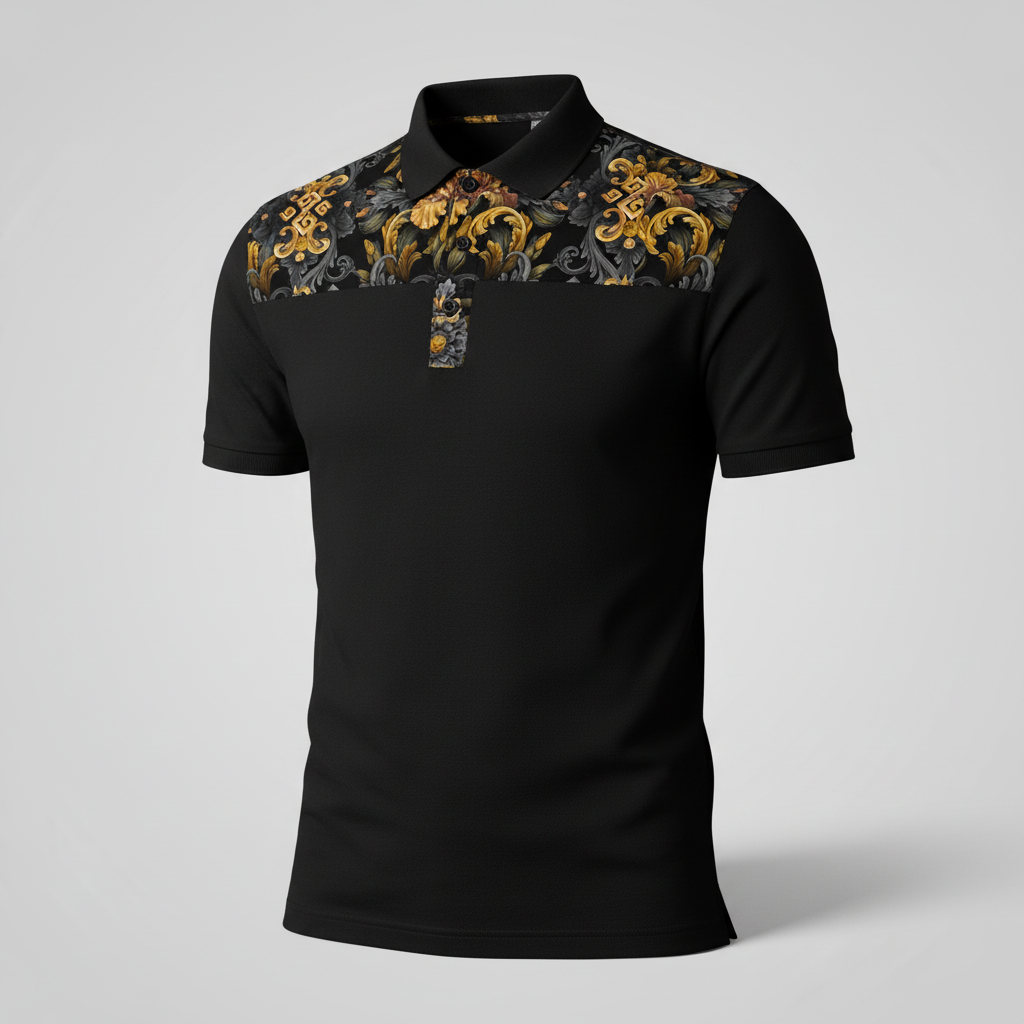 Golden Iris Elegy — Luxury Seamless Pattern for Wallpaper, Textile & Apparel | Hand-painted Premium Design