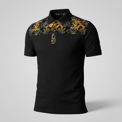 Golden Iris Elegy — Luxury Seamless Pattern for Wallpaper, Textile & Apparel | Hand-painted Premium Design