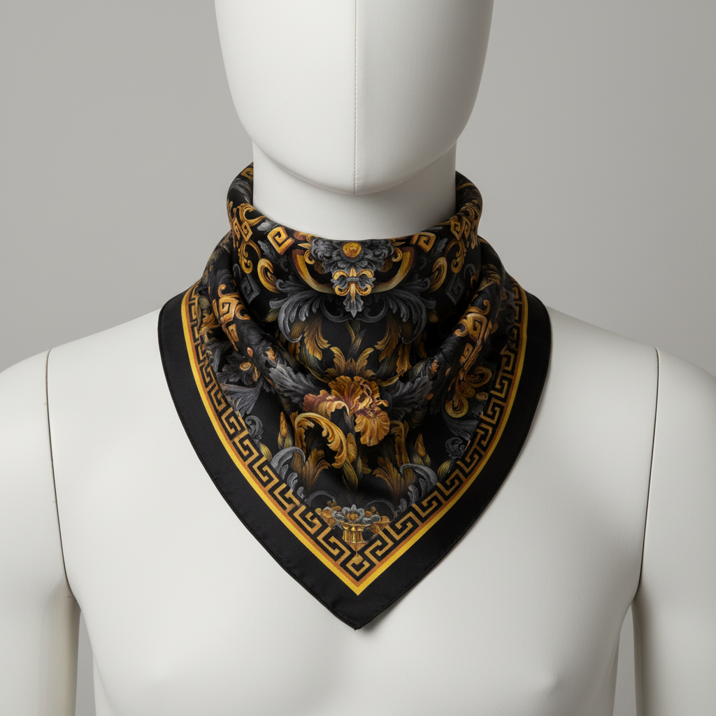 Golden Iris Elegy — Luxury Seamless Pattern for Wallpaper, Textile & Apparel | Hand-painted Premium Design