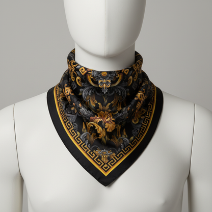 Golden Iris Elegy — Luxury Seamless Pattern for Wallpaper, Textile & Apparel | Hand-painted Premium Design