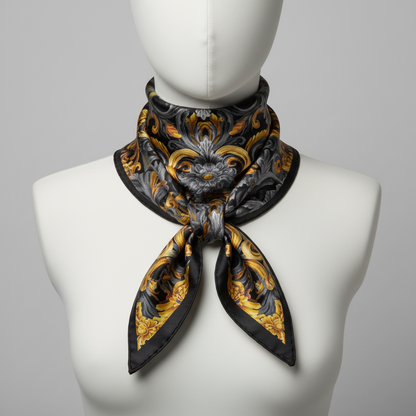 Golden Iris Damask — Luxury Seamless Pattern for Wallpaper, Textile & Apparel | Hand-painted Premium Design