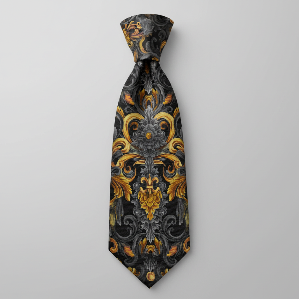 Golden Iris Damask — Luxury Seamless Pattern for Wallpaper, Textile & Apparel | Hand-painted Premium Design