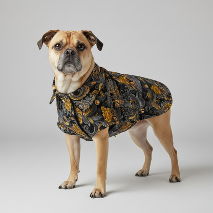 Golden Iris Damask — Luxury Seamless Pattern for Wallpaper, Textile & Apparel | Hand-painted Premium Design