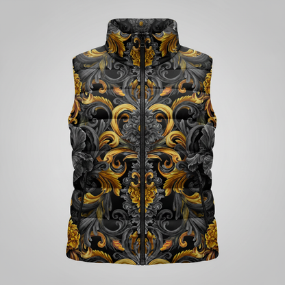 Golden Iris Damask — Luxury Seamless Pattern for Wallpaper, Textile & Apparel | Hand-painted Premium Design