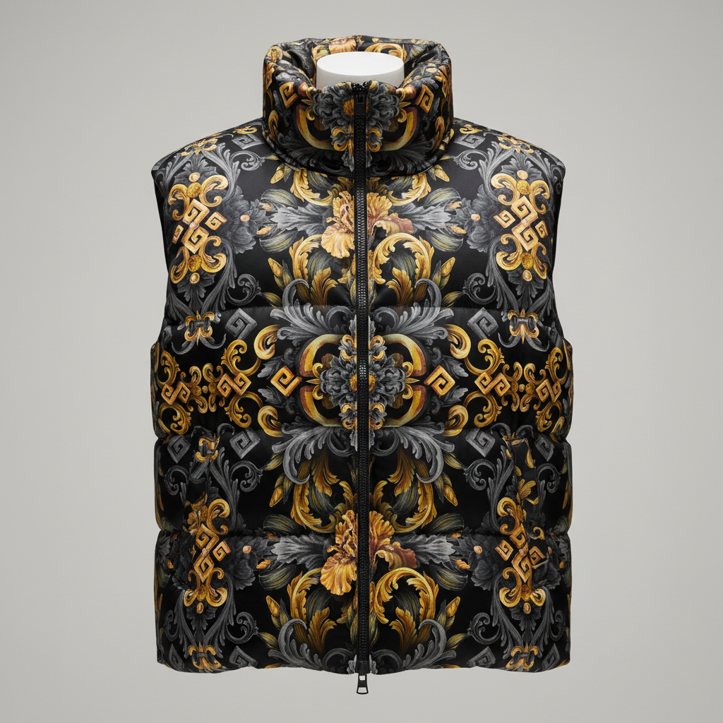 Golden Iris Elegy — Luxury Seamless Pattern for Wallpaper, Textile & Apparel | Hand-painted Premium Design