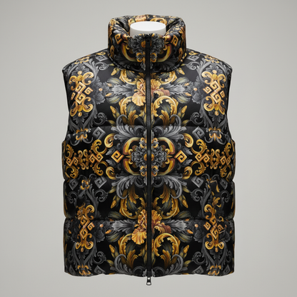 Golden Iris Elegy — Luxury Seamless Pattern for Wallpaper, Textile & Apparel | Hand-painted Premium Design