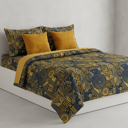 Iris Noir Dorado — Patrón de lujo sin costuras para papel tapiz, textiles y prendas de vestir | Diseño premium pintado a mano