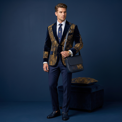 Iris Noir Dorado — Patrón de lujo sin costuras para papel tapiz, textiles y prendas de vestir | Diseño premium pintado a mano