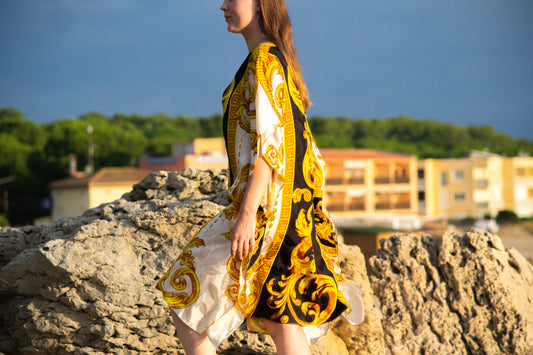 100% Grade 6A Mulberry Silk • The Empress Kaftan