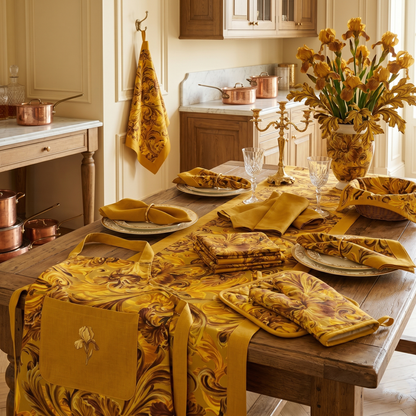 Golden Iris SOUL - Luxury Seamless Pattern for Wallpaper, Textile & Apparel | Hand-painted Premium Design