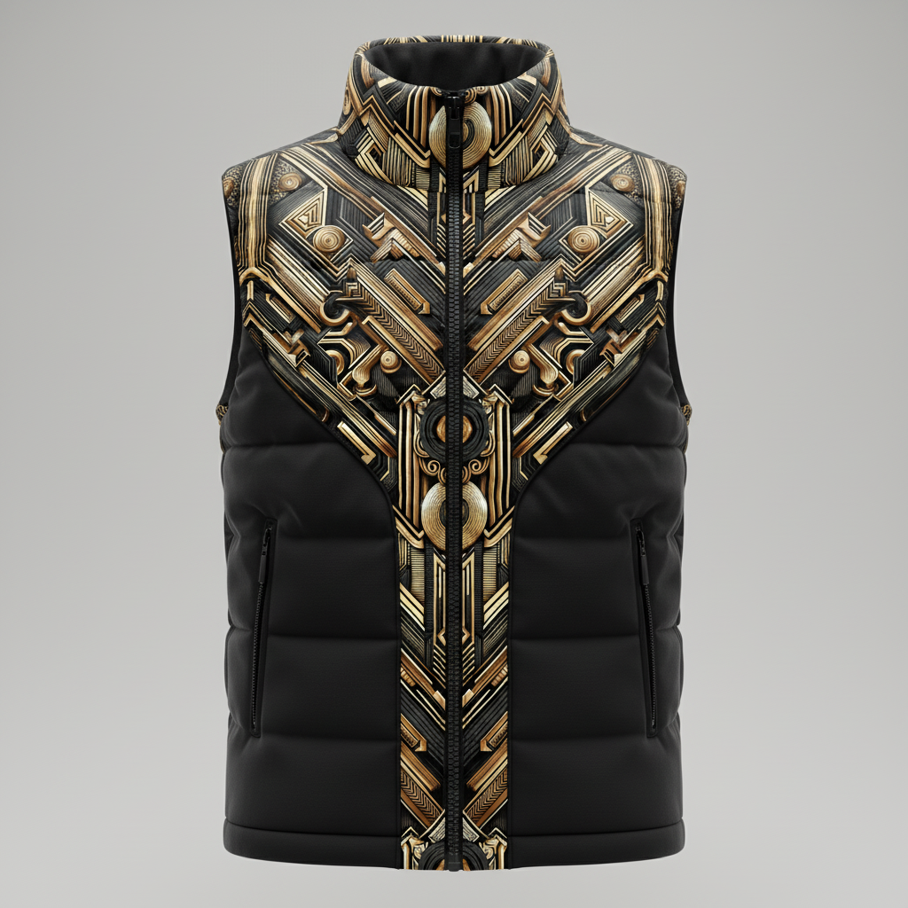 LUIS — Luxury Art Deco Geometric Pattern for Premium Wallpaper, Textiles & High-End Fashion