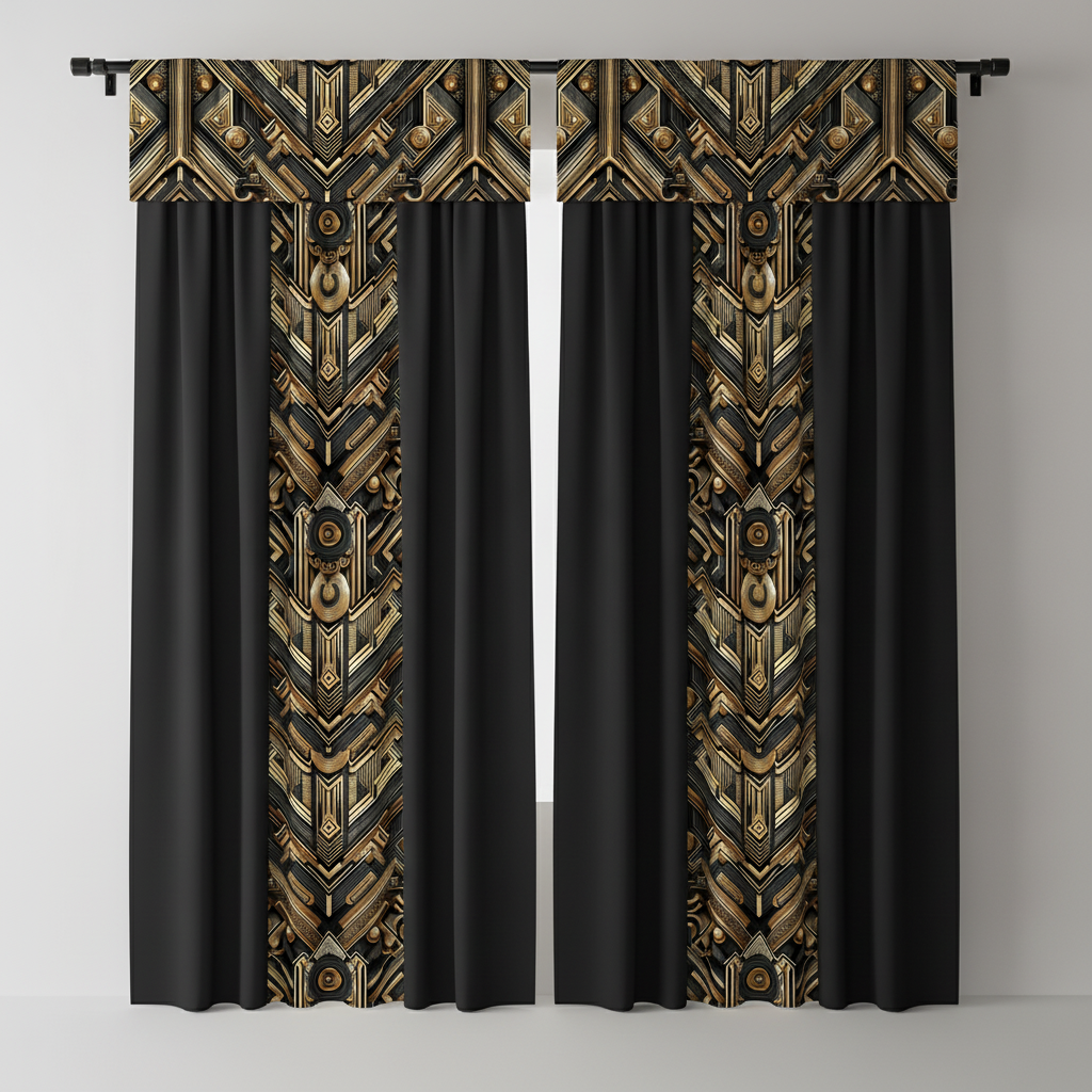 LUIS — Luxury Art Deco Geometric Pattern for Premium Wallpaper, Textiles & High-End Fashion