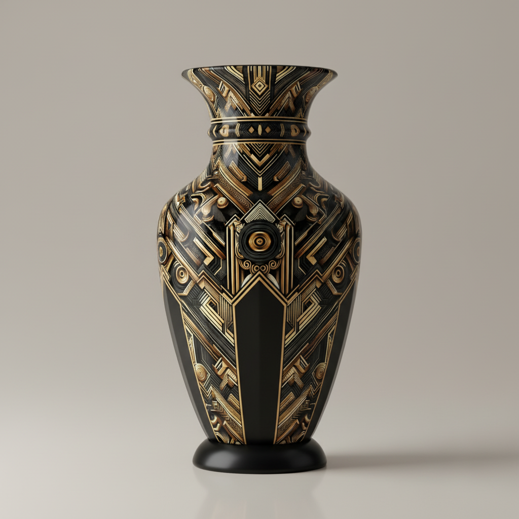 LUIS — Luxury Art Deco Geometric Pattern for Premium Wallpaper, Textiles & High-End Fashion