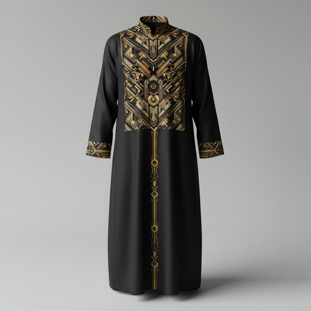 LUIS — Luxury Art Deco Geometric Pattern for Premium Wallpaper, Textiles & High-End Fashion