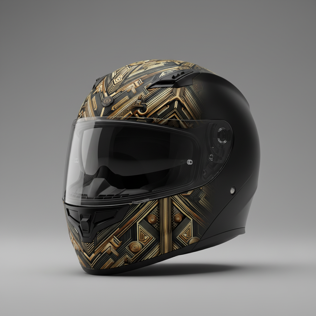 LUIS — Luxury Art Deco Geometric Pattern for Premium Wallpaper, Textiles & High-End Fashion