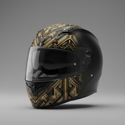 LUIS — Luxury Art Deco Geometric Pattern for Premium Wallpaper, Textiles & High-End Fashion