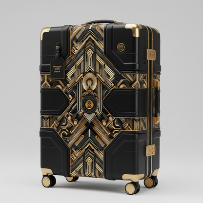 LUIS — Luxury Art Deco Geometric Pattern for Premium Wallpaper, Textiles & High-End Fashion