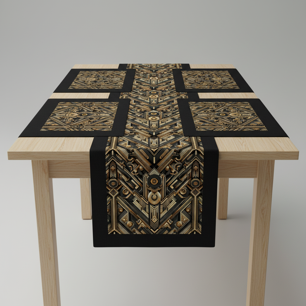 LUIS — Luxury Art Deco Geometric Pattern for Premium Wallpaper, Textiles & High-End Fashion