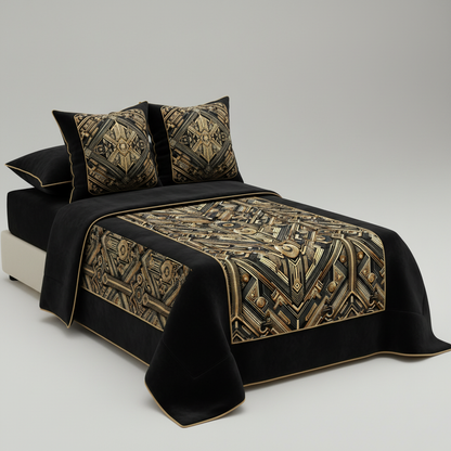 LUIS — Luxury Art Deco Geometric Pattern for Premium Wallpaper, Textiles & High-End Fashion