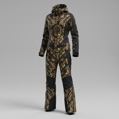 LUIS — Luxury Art Deco Geometric Pattern for Premium Wallpaper, Textiles & High-End Fashion