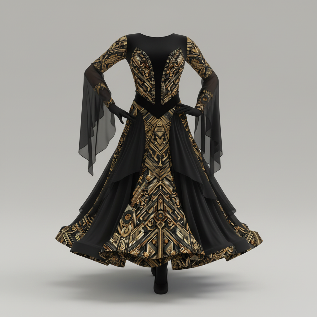 LUIS — Luxury Art Deco Geometric Pattern for Premium Wallpaper, Textiles & High-End Fashion