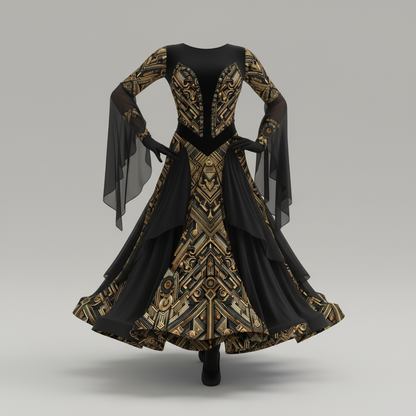 LUIS — Luxury Art Deco Geometric Pattern for Premium Wallpaper, Textiles & High-End Fashion