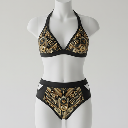 LUIS — Luxury Art Deco Geometric Pattern for Premium Wallpaper, Textiles & High-End Fashion