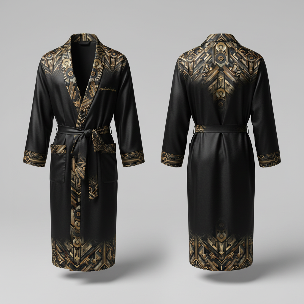 LUIS — Luxury Art Deco Geometric Pattern for Premium Wallpaper, Textiles & High-End Fashion