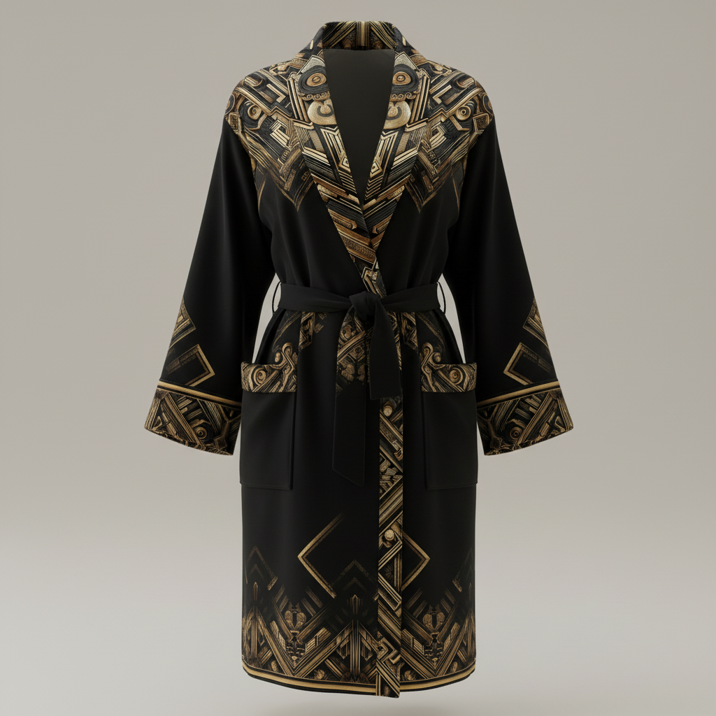 LUIS — Luxury Art Deco Geometric Pattern for Premium Wallpaper, Textiles & High-End Fashion