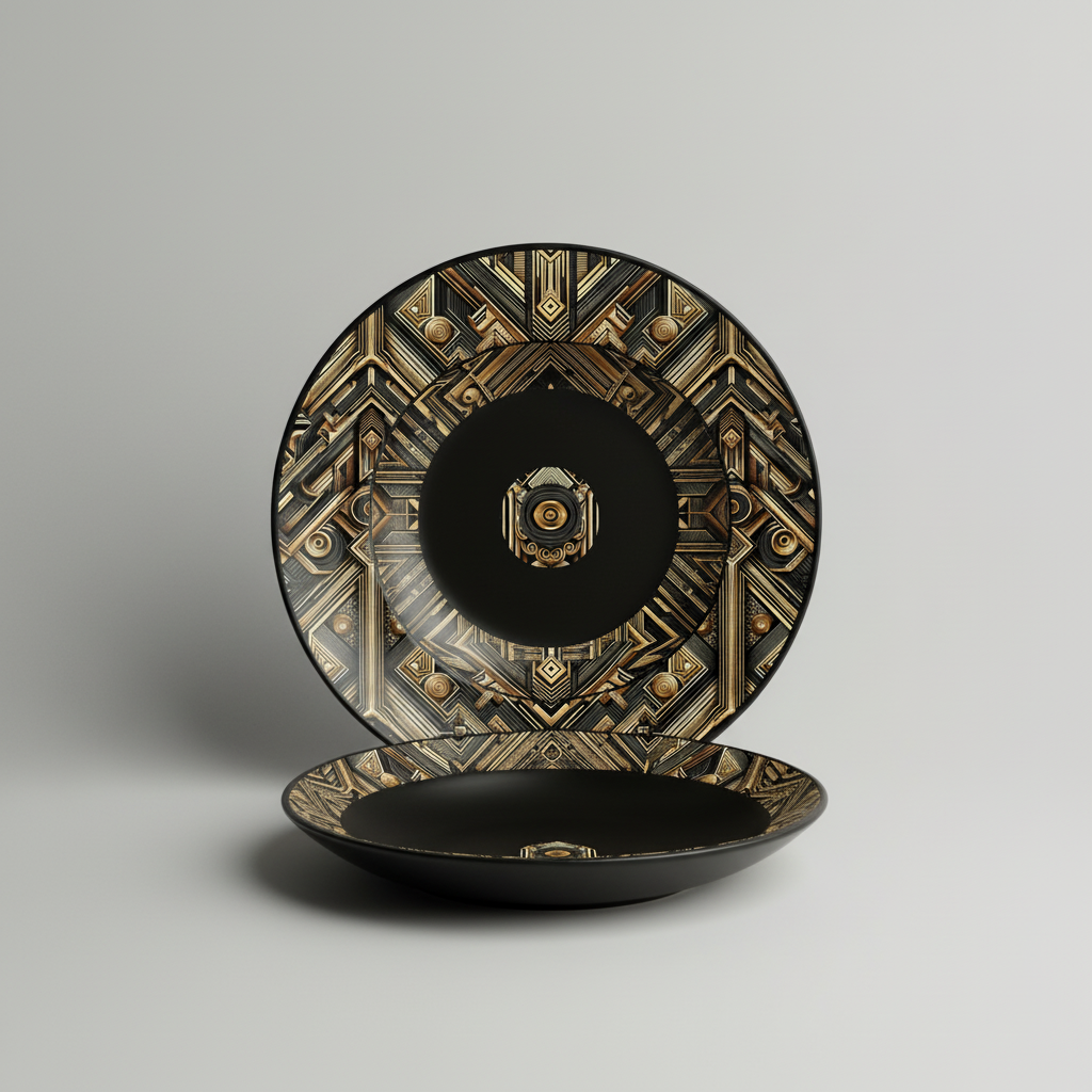 LUIS — Luxury Art Deco Geometric Pattern for Premium Wallpaper, Textiles & High-End Fashion