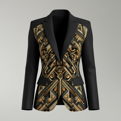 LUIS — Luxury Art Deco Geometric Pattern for Premium Wallpaper, Textiles & High-End Fashion