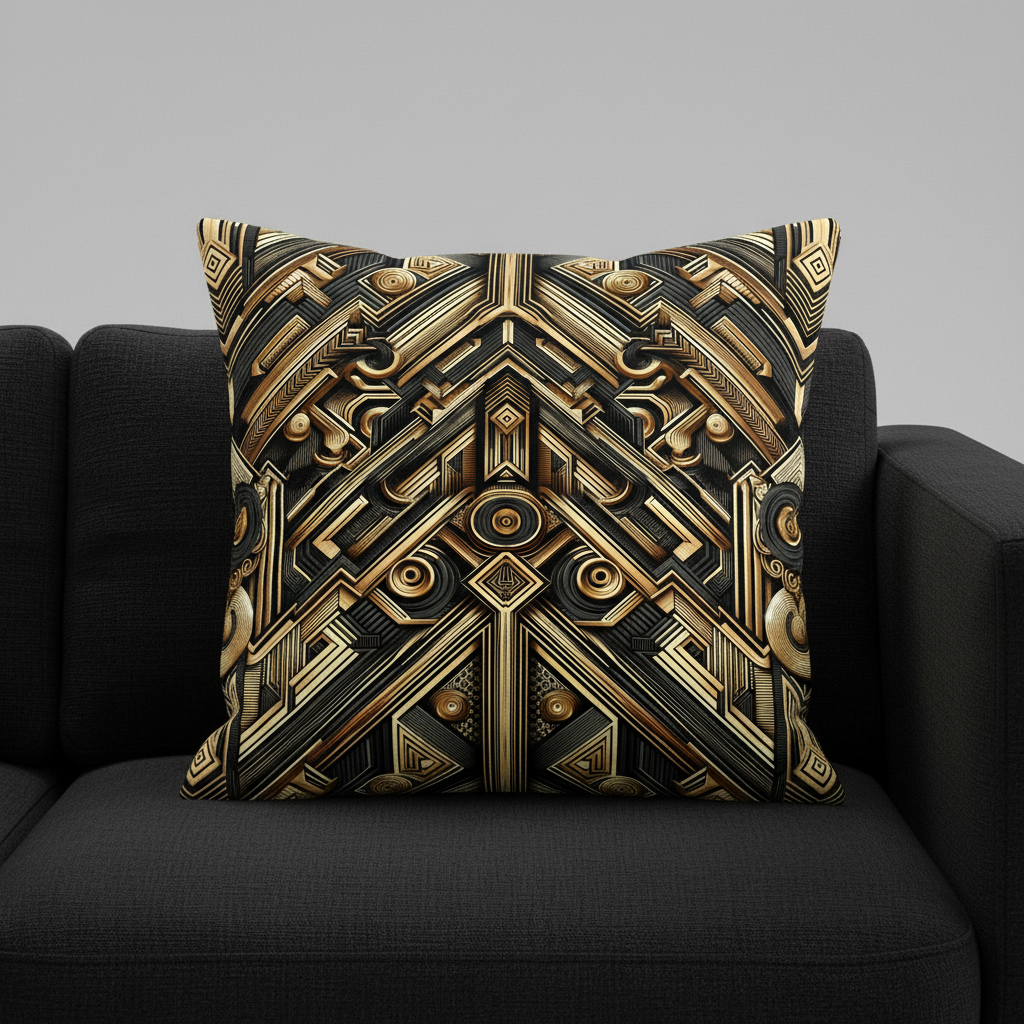 LUIS — Luxury Art Deco Geometric Pattern for Premium Wallpaper, Textiles & High-End Fashion