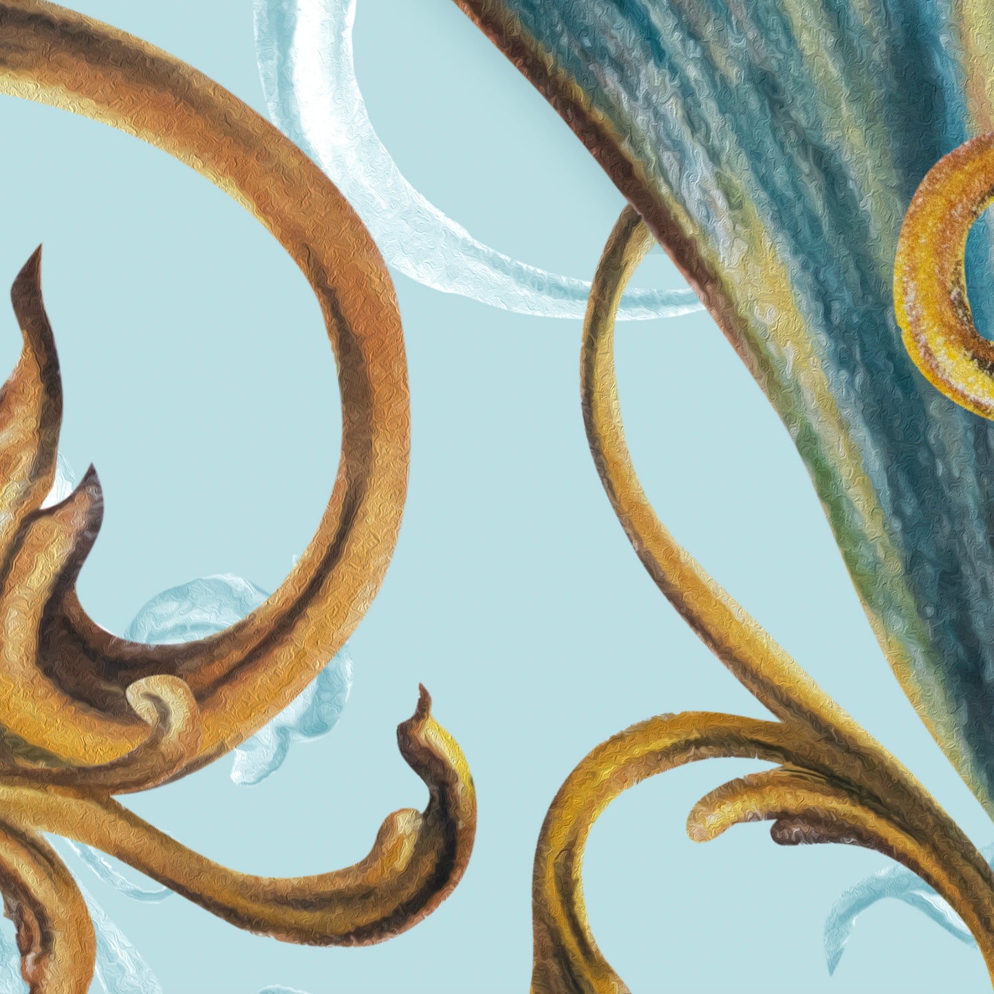 Iris Noir Dorado — Patrón de lujo sin costuras para papel tapiz, textiles y prendas de vestir | Diseño premium pintado a mano