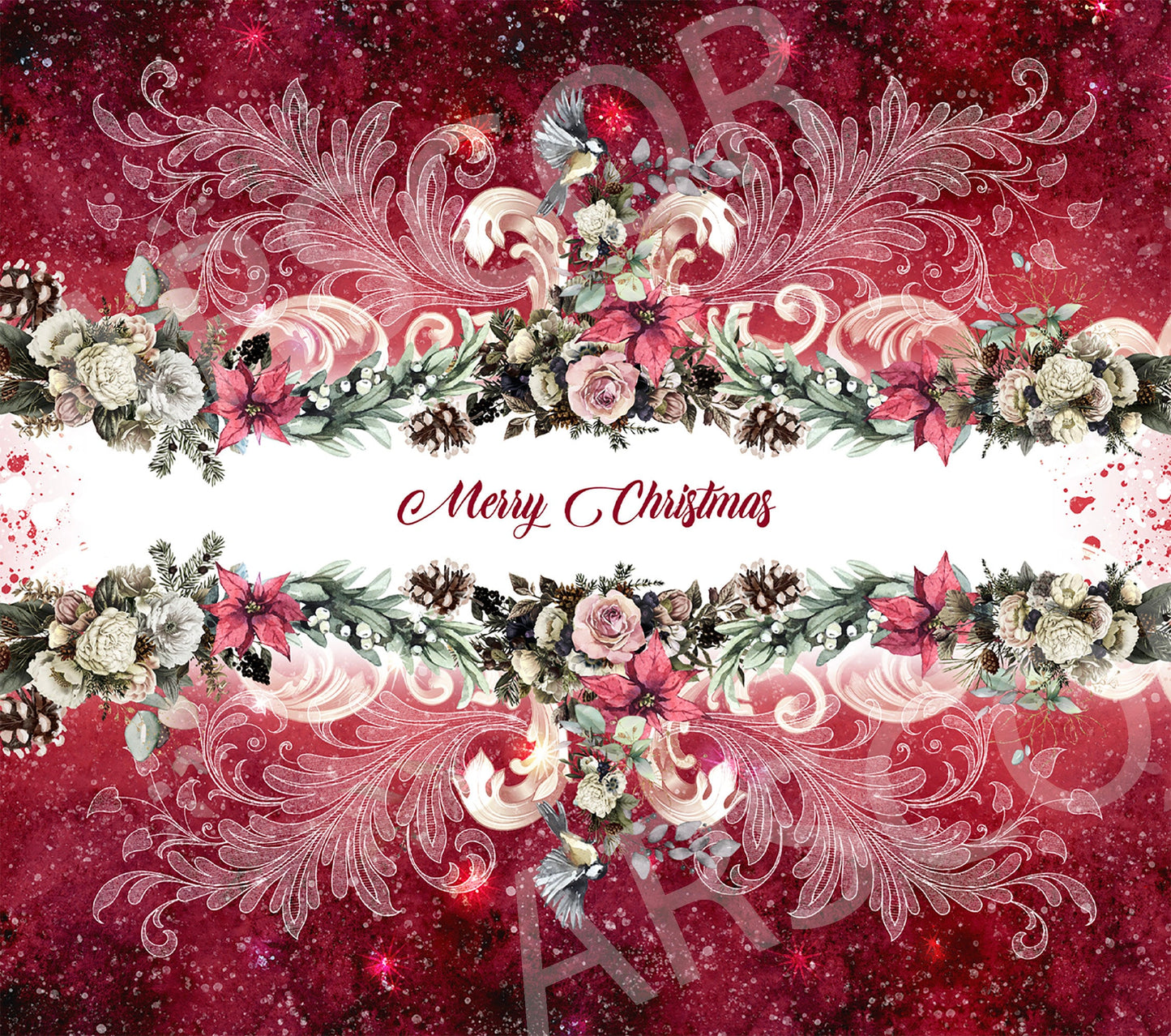 Diseño mágico de Navidad con ciervos Personalizado Edredón fino • colcha • manta para la decoración de tu dormitorio