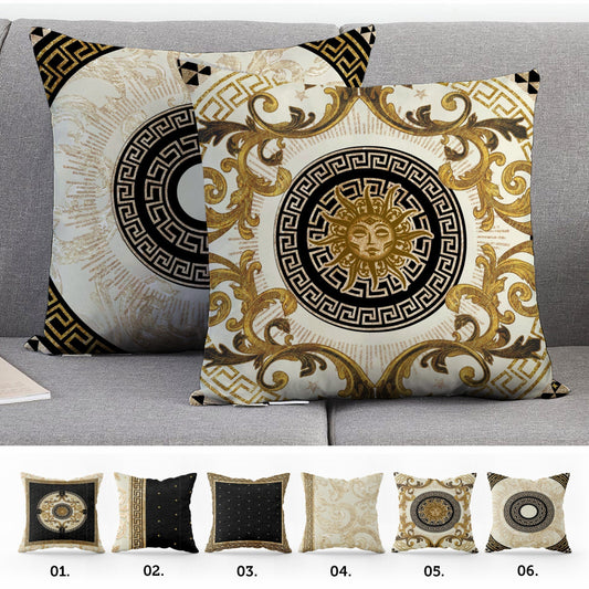"Romero" cushion covers set • Art Gift • exclusive baroque retro gold-black design pillow covers • different sizes