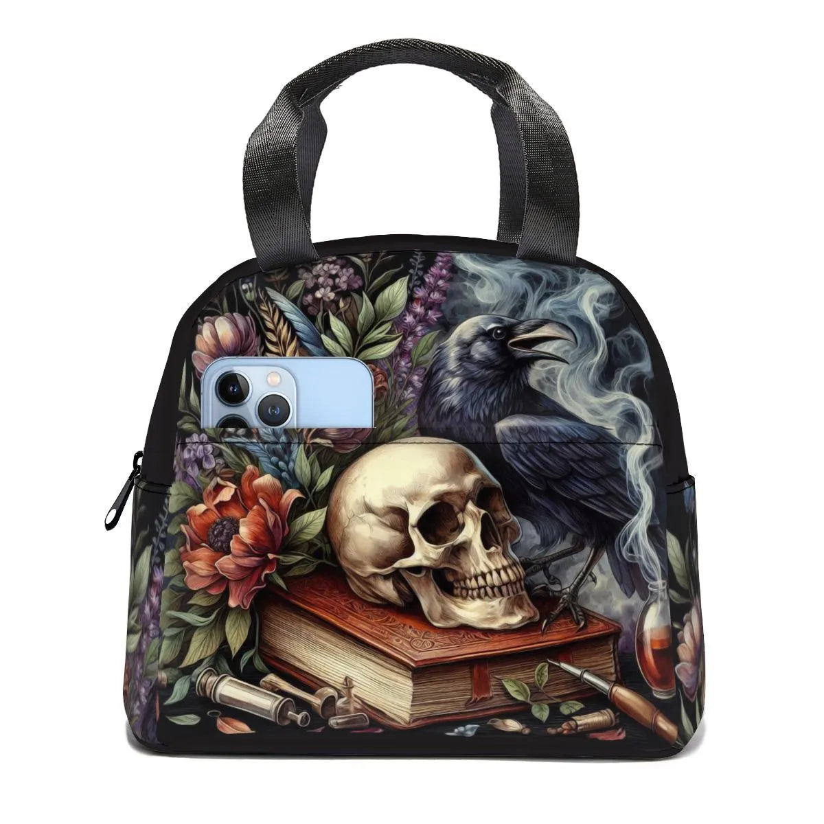 Custom Makeup Bag Lunch Bag Personalized Tote Bag Mystery Bag Whimsigoth Decor Dark Art Personalized Gifts