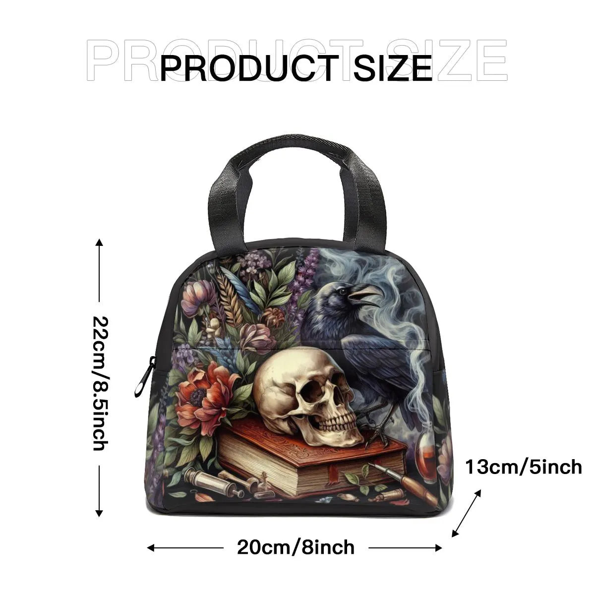 Custom Makeup Bag Lunch Bag Personalized Tote Bag Mystery Bag Whimsigoth Decor Dark Art Personalized Gifts