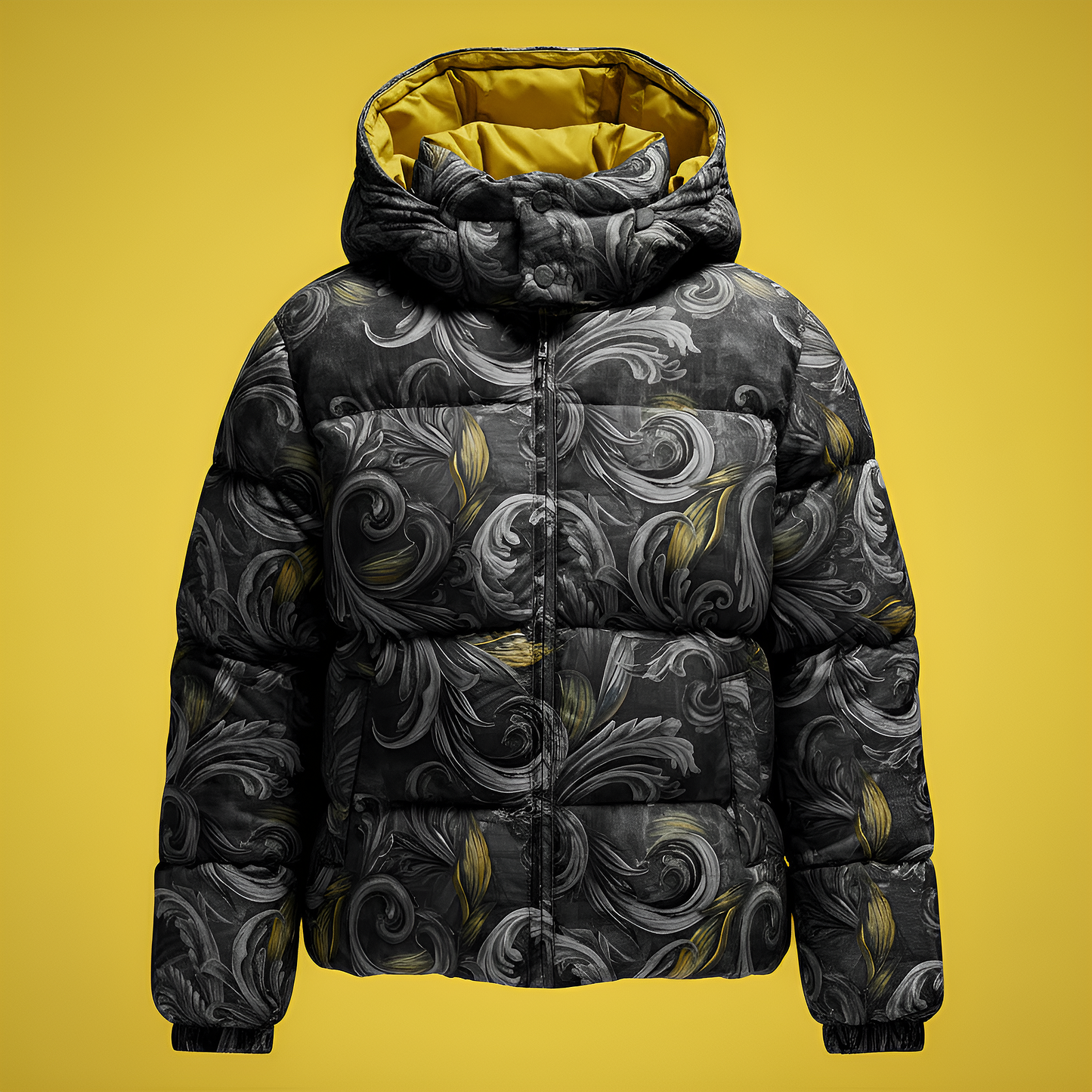 Golden Iris Noir — Luxury Seamless Pattern for Wallpaper, Textile & Apparel | Hand-painted Premium Design