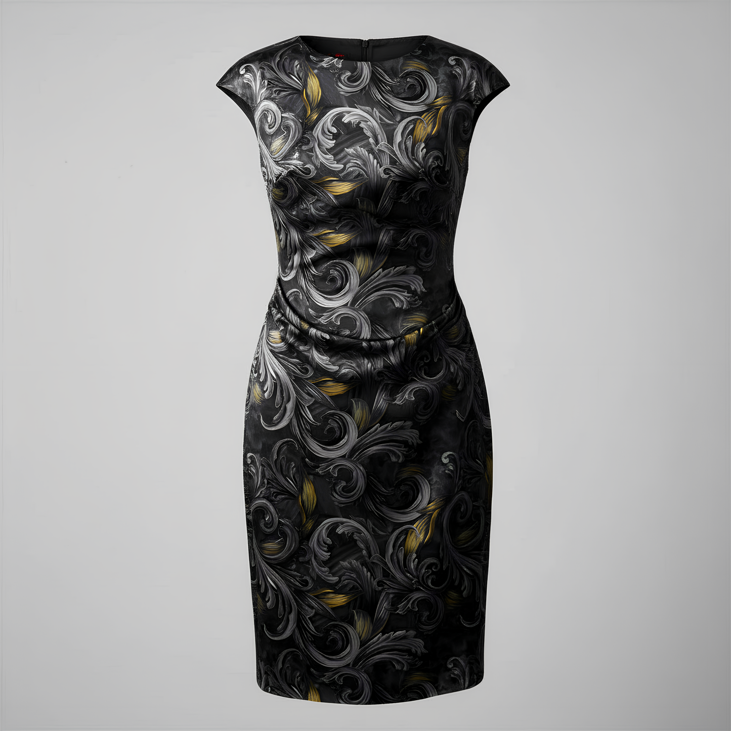 Golden Iris Noir — Luxury Seamless Pattern for Wallpaper, Textile & Apparel | Hand-painted Premium Design