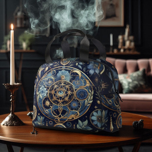 Bolsa de maquillaje personalizada, bolsa de almuerzo, bolsa de mano personalizada, bolsa misteriosa, decoración Whimsigoth, arte oscuro, regalos personalizados