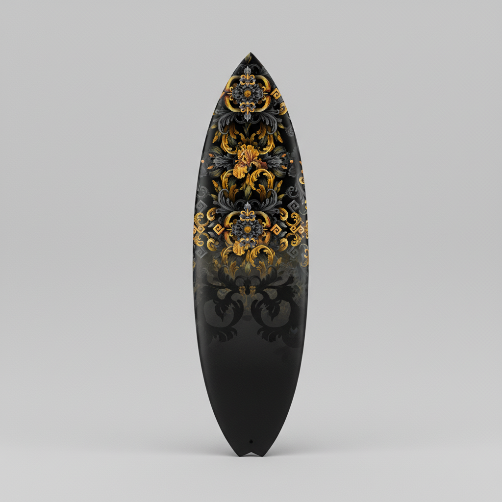 Golden Iris Elegy — Luxury Seamless Pattern for Wallpaper, Textile & Apparel | Hand-painted Premium Design